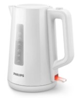 קומקום חשמלי נשלף 1.7 ליטר Philips HD9318/00 – לבן עם חלון שקוף למפלס המים ומתג הפעלה מואר באדום