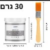 30 גרם - חומר איטום ומילוי עמיד למים שקוף ובלתי נראה
