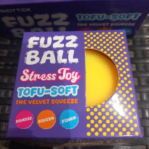 סקווישי  טופ טרנד דו כדור צבעוני בקופסה - SQUEEZE BALL
