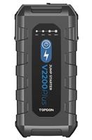 Topdon בוסטר התנעה מתקדם לרכב דגם V2200 Plus עם תאורה מובנית