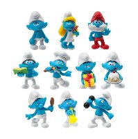 הדרדסים סט 10 דמויות חגיגות 40 שנה Jazwares The Smurfs set 10 Figures