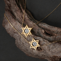 צמיד מגן דוד זהב תנך אישה 
