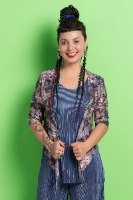 עליונית קטנה עשירה סגולה נוצצת