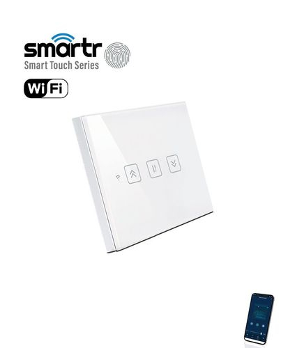 מפסק תריס לבן TOUCH WIFI WF3-SHUTER-10A-WH SMARTR