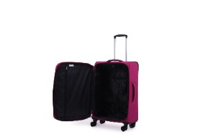 סט 3 מזוודות SWISS בד קלות וסופר איכותיות - צבע ורוד