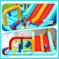 מתנפח מים עם מגלשה דו-מסלוליות W73027 מבית Doctor Dolphin