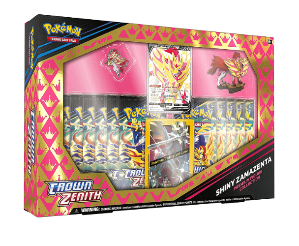 Pokemon TCG:Crown Zenith Shiny Zamazenta Premium Collection Box Set קלפי פוקימון מקוריים מארז וי