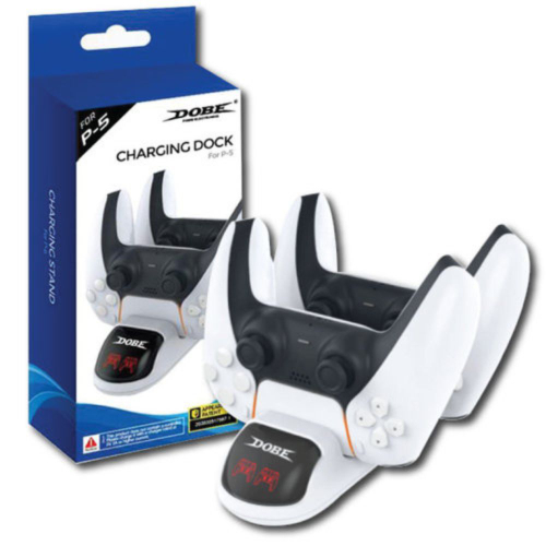 עמדת טעינה כפולה לשלטי פלייסטישן 5 - DOBE PS5 DUAL CHARGING STATION