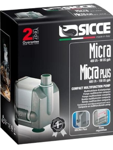 משאבה מים איטלקית סיצ'ה MICRA גובה 60 ס"מ (שנתיים אחריות)