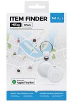 תגית איתור לאפל עם כיסוי עור ומחזיק מפתחות MiTag (3 Pack) חברת MiLi