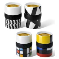 מארז ארבעה ספלי אספרסו מונדריאן Ring - מארז לא מושלם