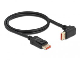 כבל מסך Delock DisplayPort 1.4 HDR Cable 90° Upwards angled 8K 60 Hz 1 m