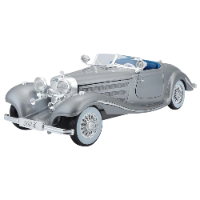דגם מכונית מרצדס אספנות -  Maisto Mercedes-Benz 500 K Typ Special Roadster Silver 1:18