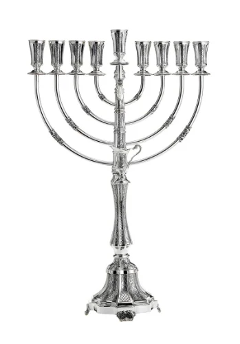 חנוכיה מכסף טהור - איטליה (L)