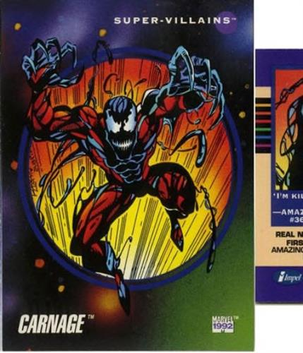 קלף בודד מארוול marvel - carnage - Universe Series 3 - 120