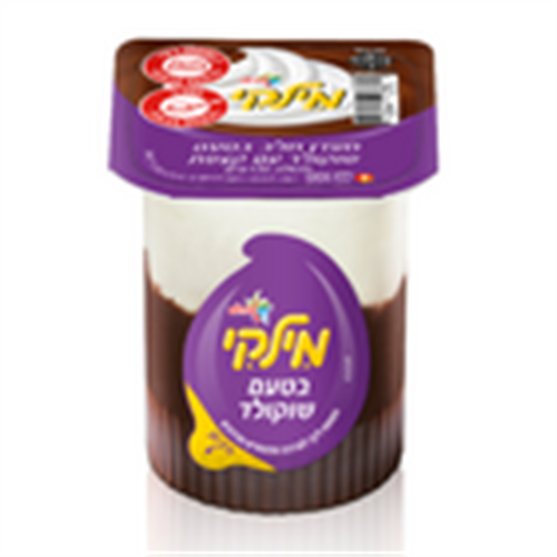 מילקי מעדן חלב בטעם שוקולד עם קצפת, 170 מ"ל | שטראוס