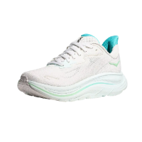 HOKA CLIFTON 10 WIDE נעלי ספורט נשים הוקה קליפטון 10 רחבות בצבע לבן/כחול סיאלו