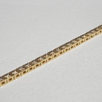 צמיד טניס יהלומים 1.25 קראט דגם שוקולד