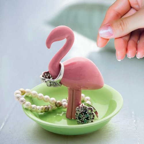 פלמינגו פורצלן לטבעות ותכשיטים Flamingo