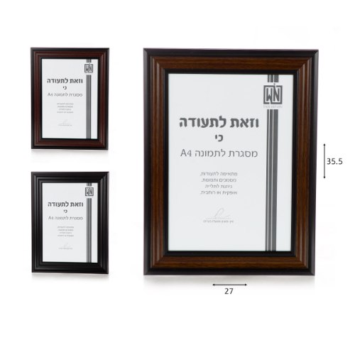 מסגרת תמונה A4 מעורב 3 צבעים