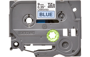 סרט סימון שחור על רקע כחול Brother TZe521 Labelling Tape Cassette 9mmx8m