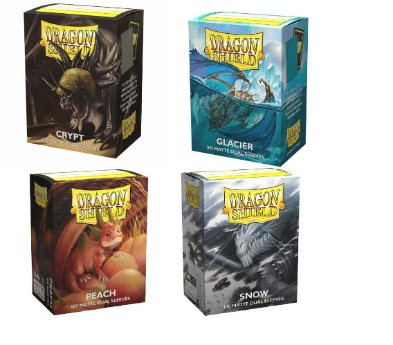 סליבים מגנים Dragon Shield Matte לקלפים סטנדרטיים – 100 יחידות | מגוון צבעים לבחירה