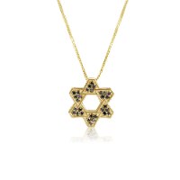 שרשרת מגן דוד זהב לגבר