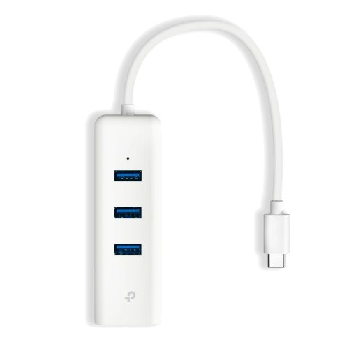 רכזת USB-C עם 3 יציאות USB 3.0 ומתאם רשת Gigabit טי-פי לינק TP-Link UE330C