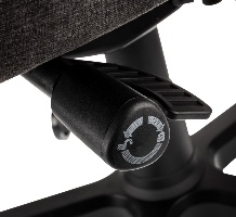 תקריב ידית הכוונון בכיסא Noblechairs EPIC Compact TX