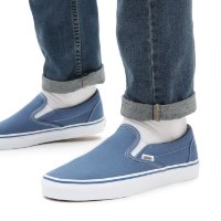 VANS | ואנס - CLASSIC SLIP-ON SHOES ואנס סליפ און כחול ג'ינס
