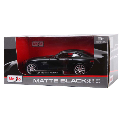 מאיסטו - דגם מכונית מרצדס בנץ ספורט - Maisto Matte Black Series Mercedes AMG GT 1:24