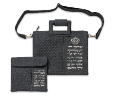 תיק טלית ותפילין מפואר דגם ברכת כהנים ג'ינס