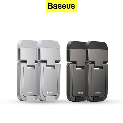 מעמד מתכוונן מיני למחשב נייד Baseus Slim סט 2 יחידות המשפר את פיזור חום  בצבע כסף/אפור