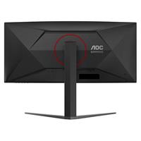 מסך מחשב קעור לגיימינג AOC 34" VA UWQHD 180Hz 0.5ms 1500R