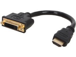 כבל מתאם HDMI זכר לחיבור DVI נקבה באורך 0.2 מטר
