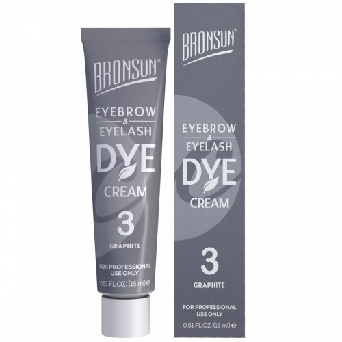 צבע לגבות ולריסים Bronsun cream graphite