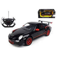 מכונית שלט פורשה גי טי 3 שחורה/לבנה  - RASTAR RC PORSCHE GT3 RS 1:14 BLACK
