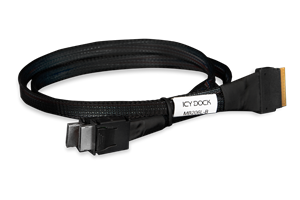 ICY DOCK Cable SlimSAS 8i SFF-8654 to 2x OCuLink 4i