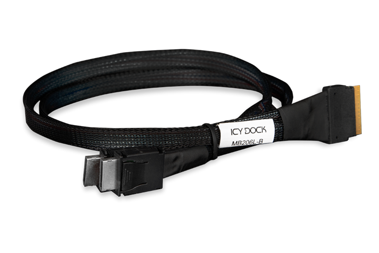 ICY DOCK Cable SlimSAS 8i SFF-8654 to 2x OCuLink 4i
