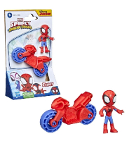 ספיידי - דמות מיני מארוול + אופנוע - Spidey AMAZING FRIENDS