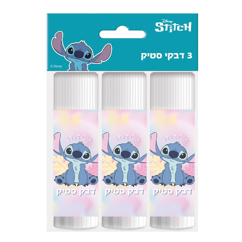 פלפוט -  דבק סטיק 15 גר' שלוש יחידות דגם לילו וסטיץ