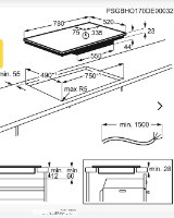 כיריים אינדוקציה 78 ס"מ AEG אאג דגם IAE84881FB