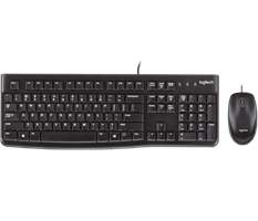 סט מקלדת ועכבר חוטי Logitech MK120