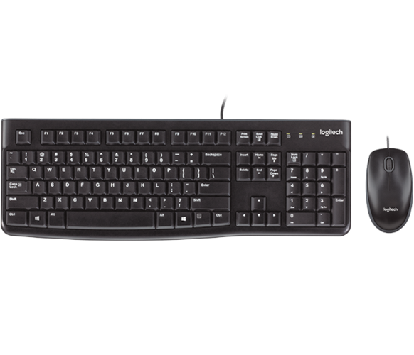 סט מקלדת ועכבר חוטי Logitech MK120