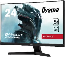 מסך קעור גיימינג IIYAMA 23.6" VA 1MS G-MASTER RED EAGLE