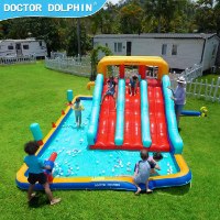 מתנפח מים עם מגלשה תלת מסלולית W73068 מבית Doctor Dolphin