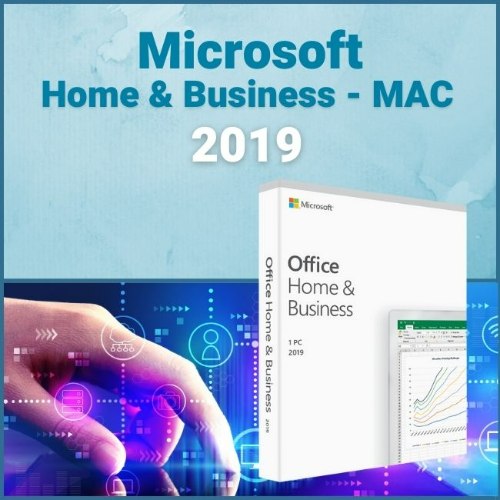 תוכנת אופיס Microsoft Office Home & Business 2019 MAC - רישיון דיגיטלי