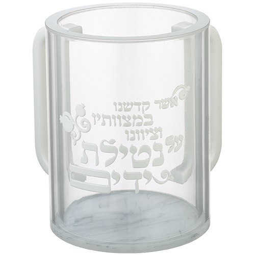 נטלה אקריליק מהודרת שקופה עם אותיות בולטות