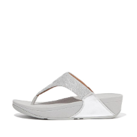 FITFLOP | פיטפלופ - Fitflop Lulu Glitz Toe-Post Sandals Silver פיט פלופ כפכפי נשים אצבע