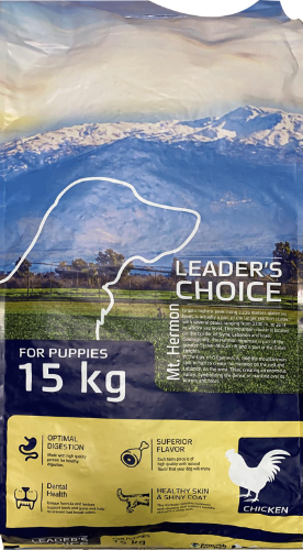 מזון לגורי כלבים לידר צויס 3 קג - LEADER CHOICE PUPPY CHICKEN 3KG
